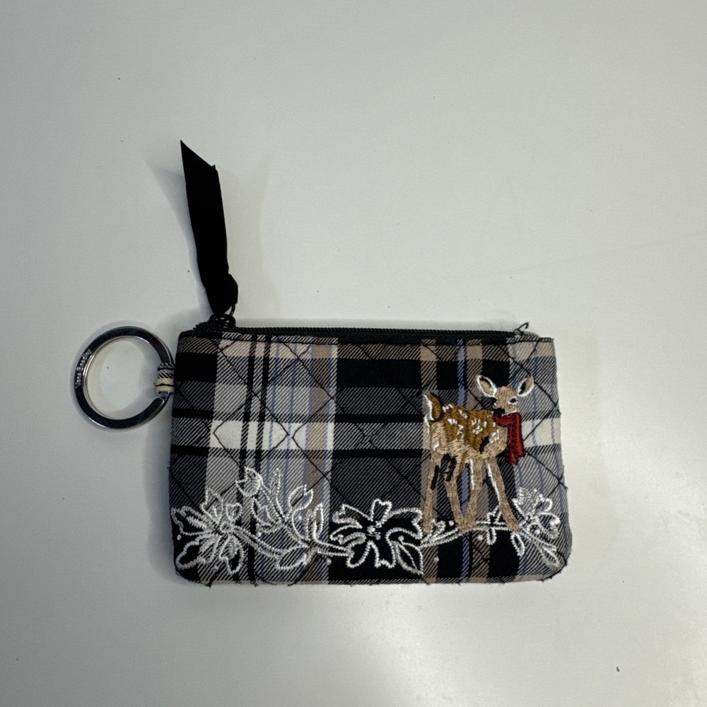 Vera Bradley ZIP id case in Cozy Plaid Neutral Prestine Condition